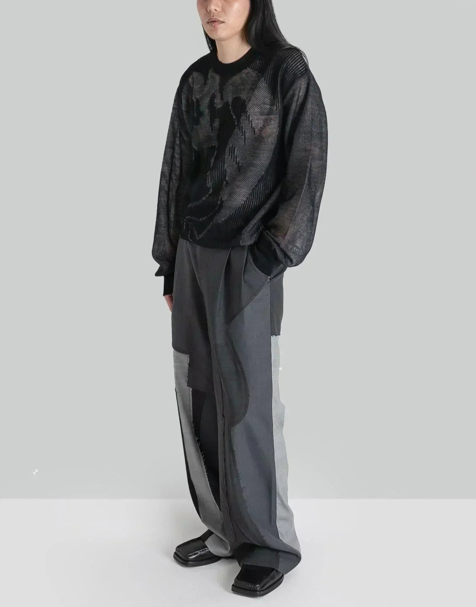 FENG CHEN WANG - SHEER PHOENIX JACQUARD KNIT - 082plus