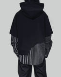 FENG CHEN WANG - SHIRTING PANELLED HOODIE - 082plus