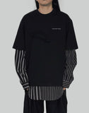 SHIRTING PANELLED SWEATER