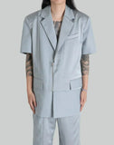 SHORT SLEEVE SATIN JACKET
