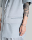 FENG CHEN WANG - SHORT SLEEVE SATIN JACKET - 082plus