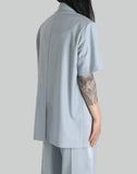 FENG CHEN WANG - SHORT SLEEVE SATIN JACKET - 082plus