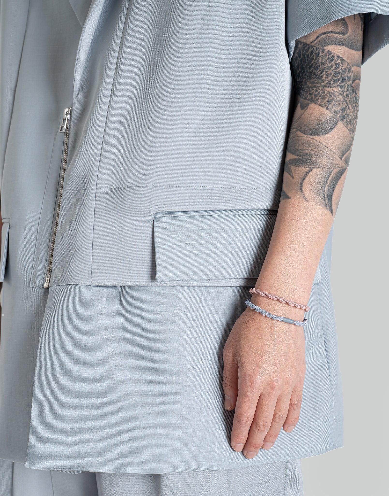 FENG CHEN WANG - SHORT SLEEVE SATIN JACKET - 082plus