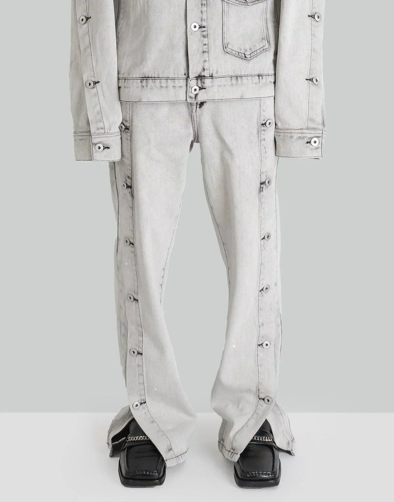 FENG CHEN WANG - SIDE RELEASE DENIM PANTS - 082plus