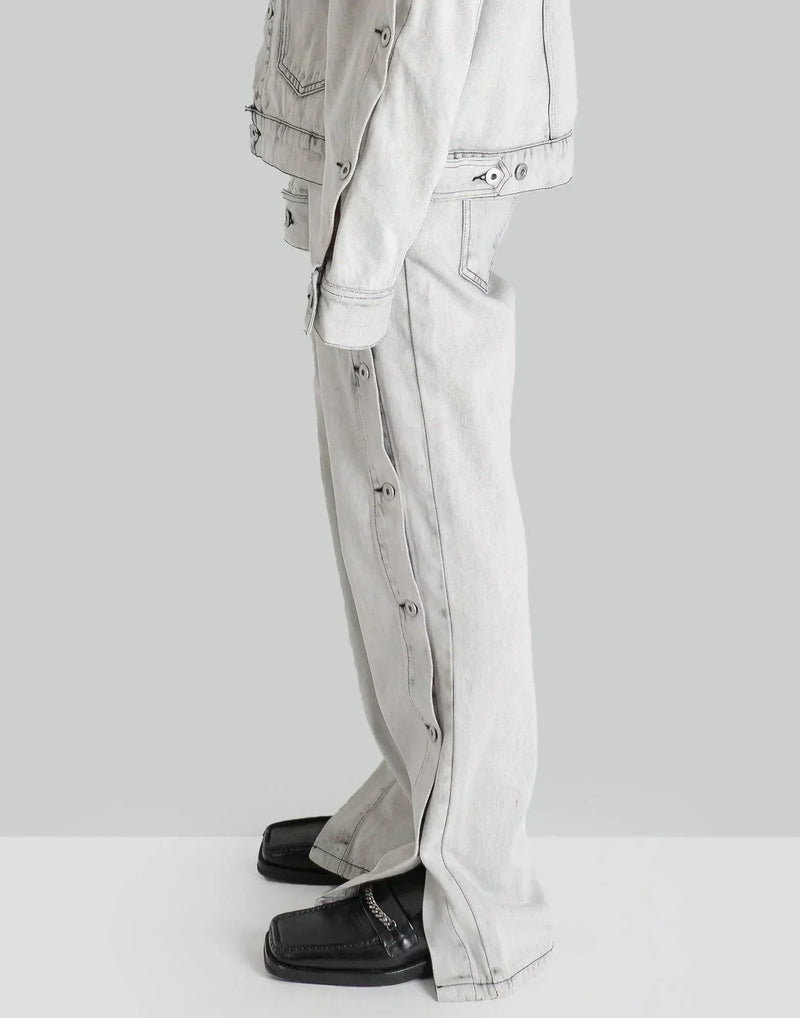 FENG CHEN WANG - SIDE RELEASE DENIM PANTS - 082plus