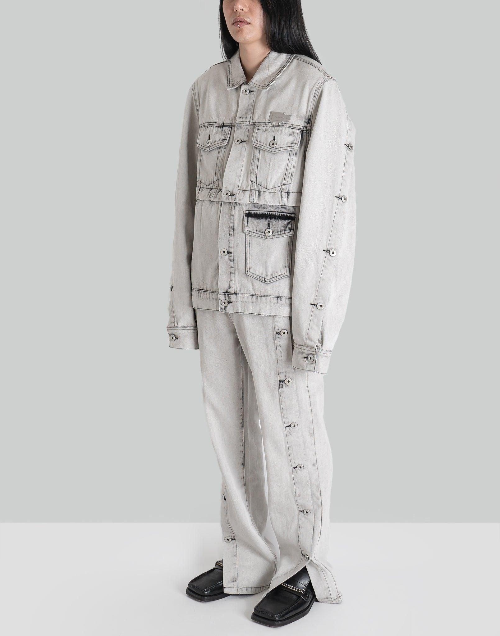 FENG CHEN WANG - SIDE RELEASE DENIM PANTS - 082plus