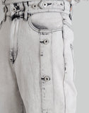 FENG CHEN WANG - SIDE RELEASE DENIM PANTS - 082plus