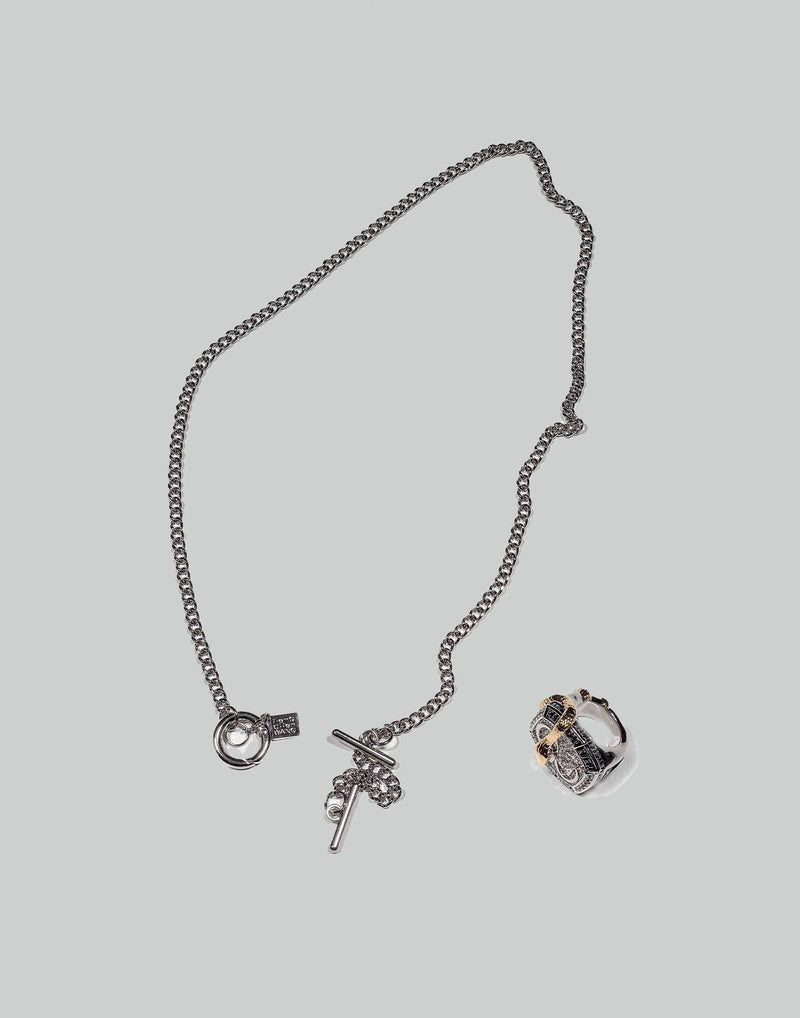 FENG CHEN WANG - STEEL RING NECKLACE - 082plus