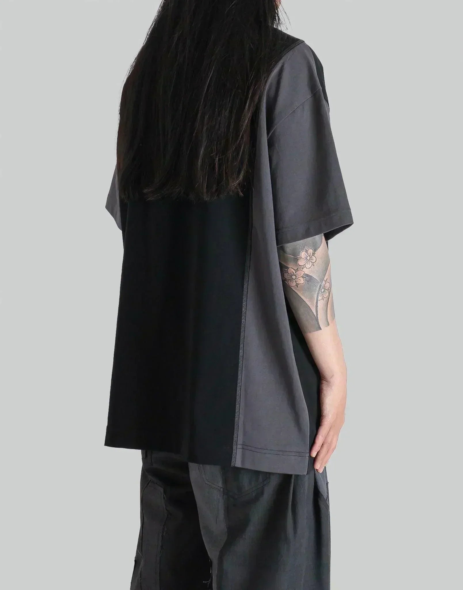 FENG CHEN WANG - STITCHING DECONSTRUCTED T-SHIRT - 082plus