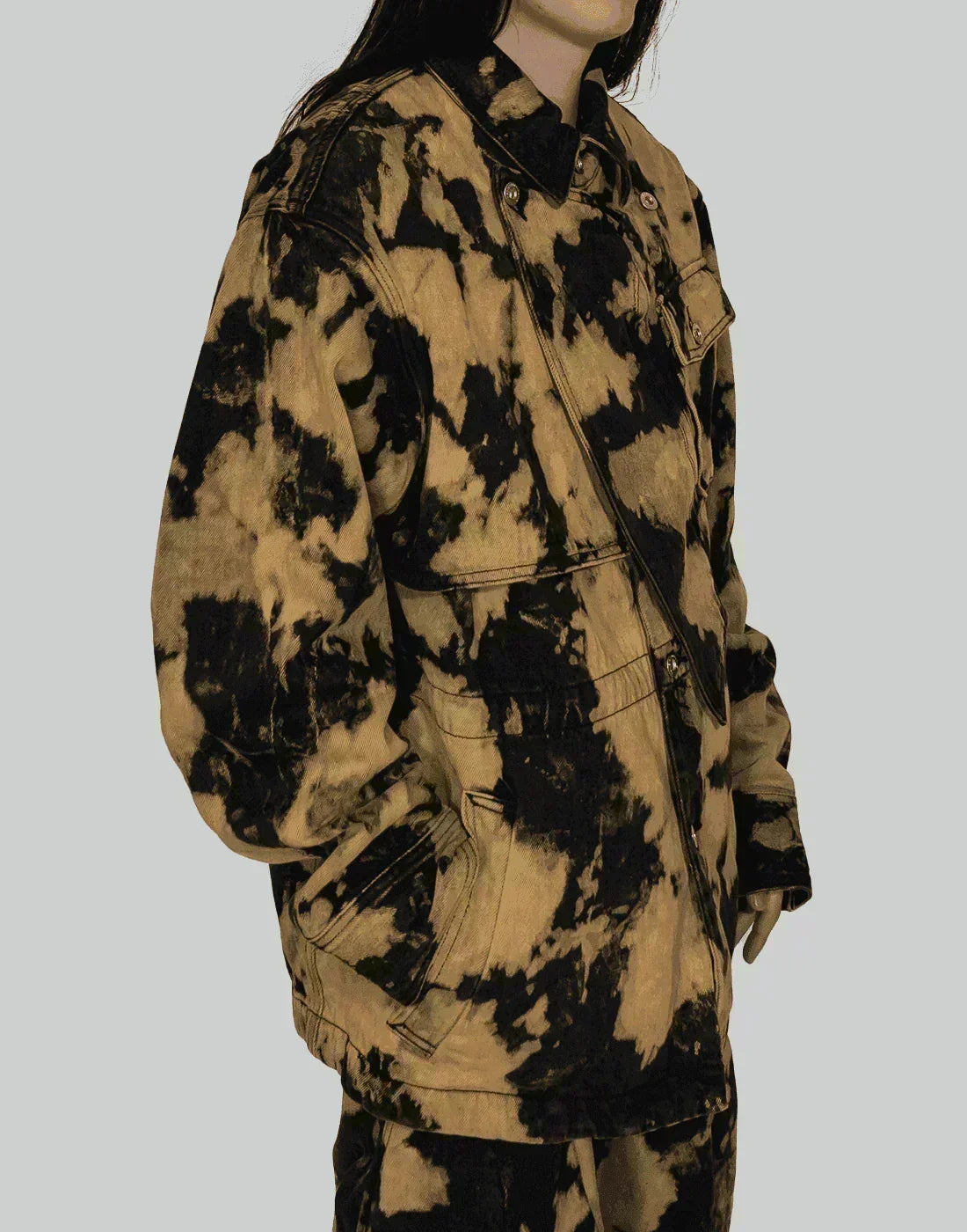 FENG CHEN WANG - TIE-DYE DENIM JACKET - 082plus