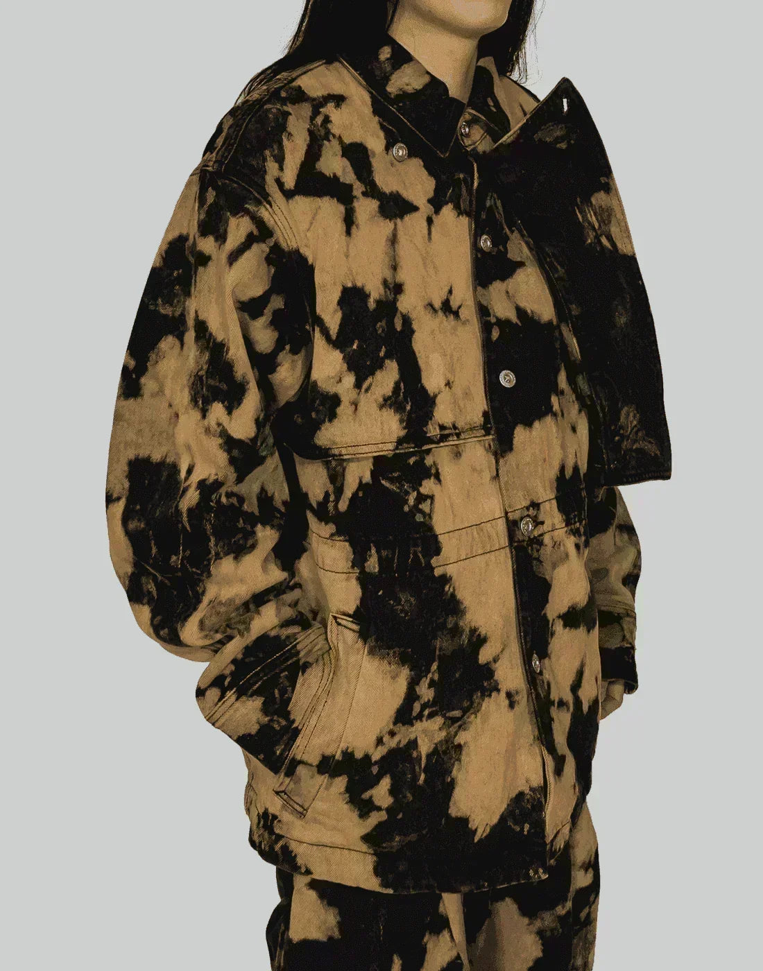 FENG CHEN WANG - TIE-DYE DENIM JACKET - 082plus