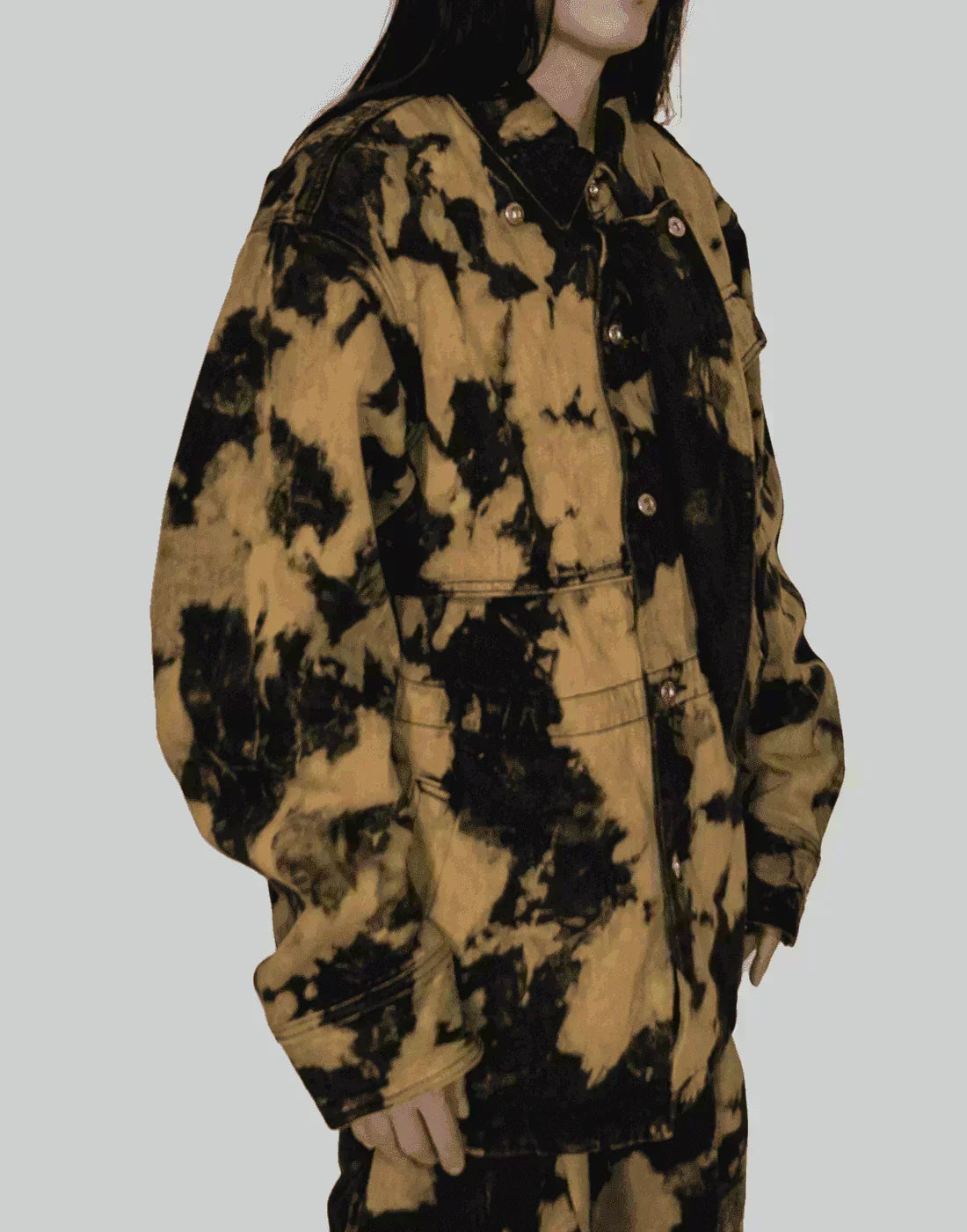 FENG CHEN WANG - TIE-DYE DENIM JACKET - 082plus