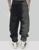 FENG CHEN WANG - TIE DYE DOUBLE WAISTBAND JEANS - 082plus