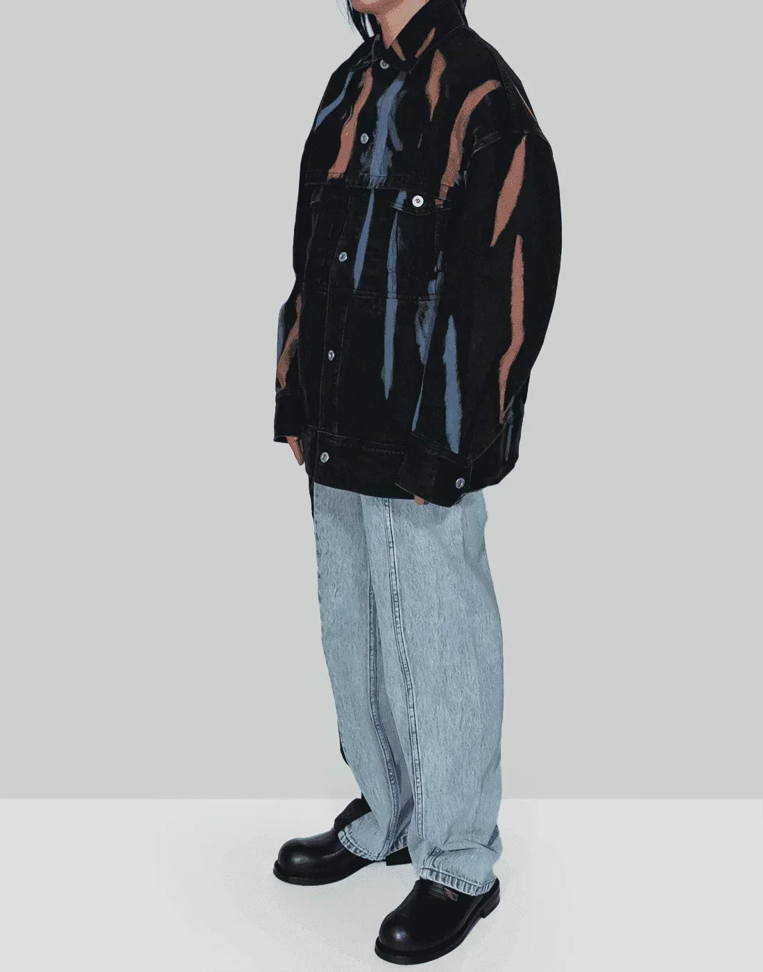 FENG CHEN WANG - TIE-DYED DENIM JACKET - 082plus