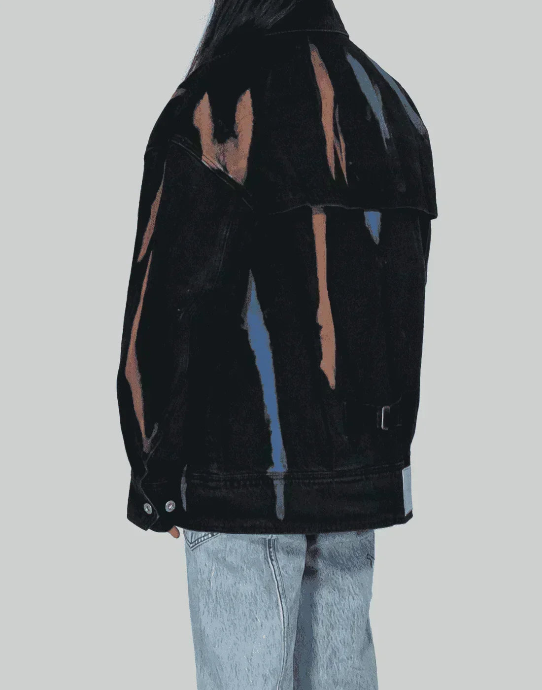 FENG CHEN WANG - TIE-DYED DENIM JACKET - 082plus