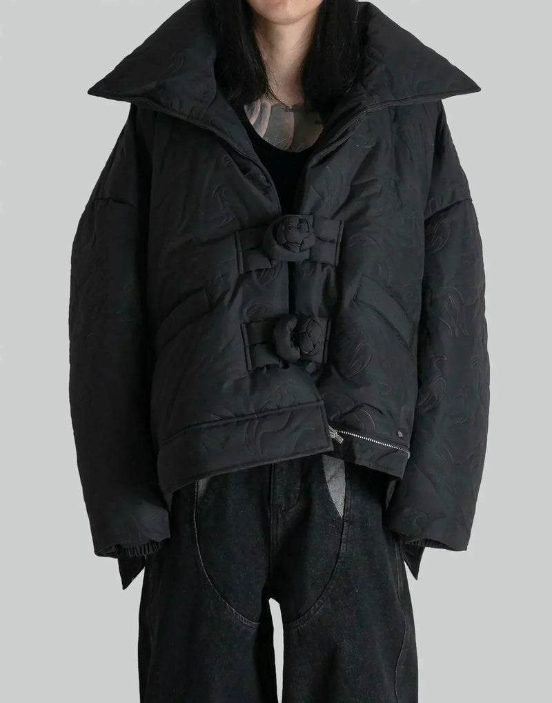 FENG CHEN WANG - UPSIDE DOWN JACKET IN QUILTED PHOENIX - 082plus