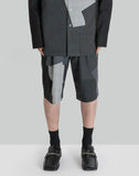 WOOL PATCHWORK SHORTS