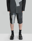 WOOL PATCHWORK SHORTS
