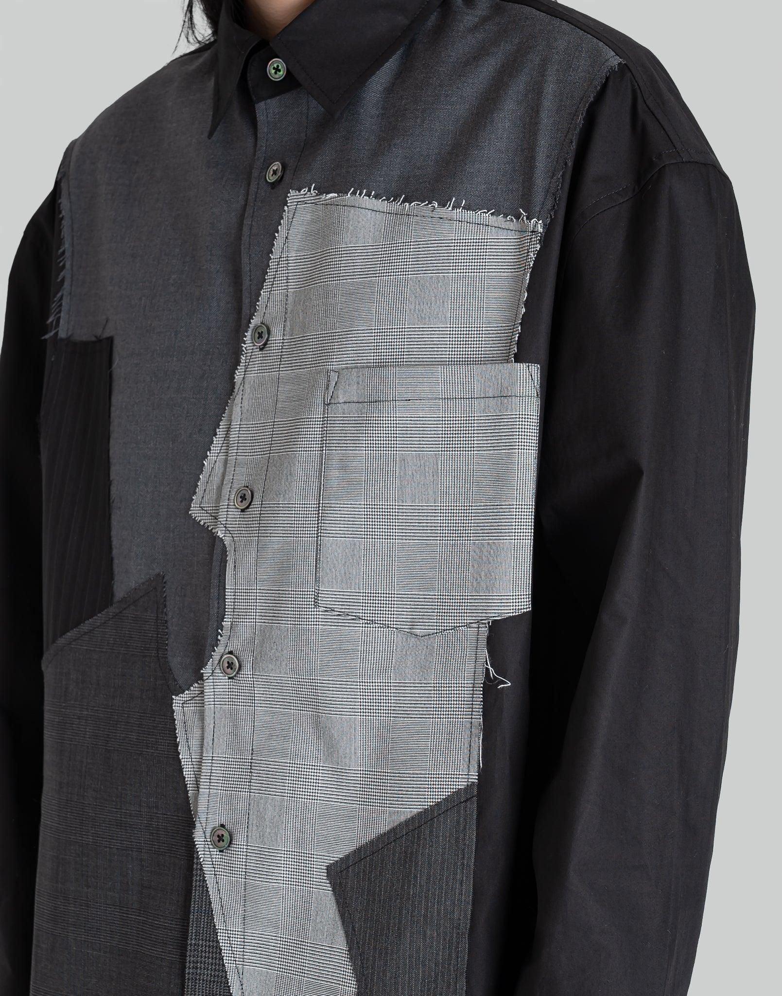 FENG CHEN WANG - WOOLEN STITCHING SHIRT - 082plus