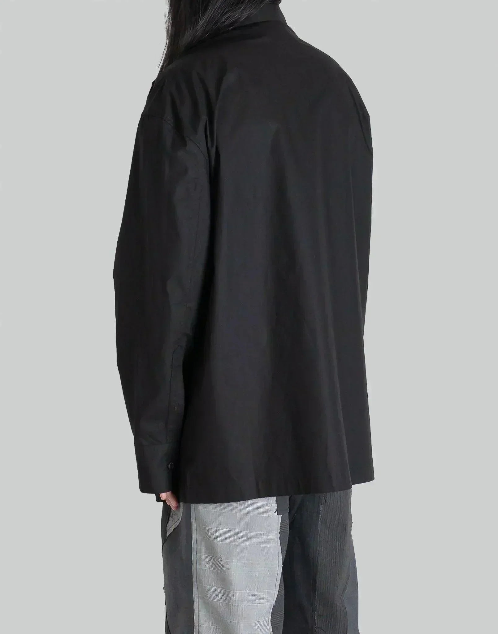 FENG CHEN WANG - WOOLEN STITCHING SHIRT - 082plus