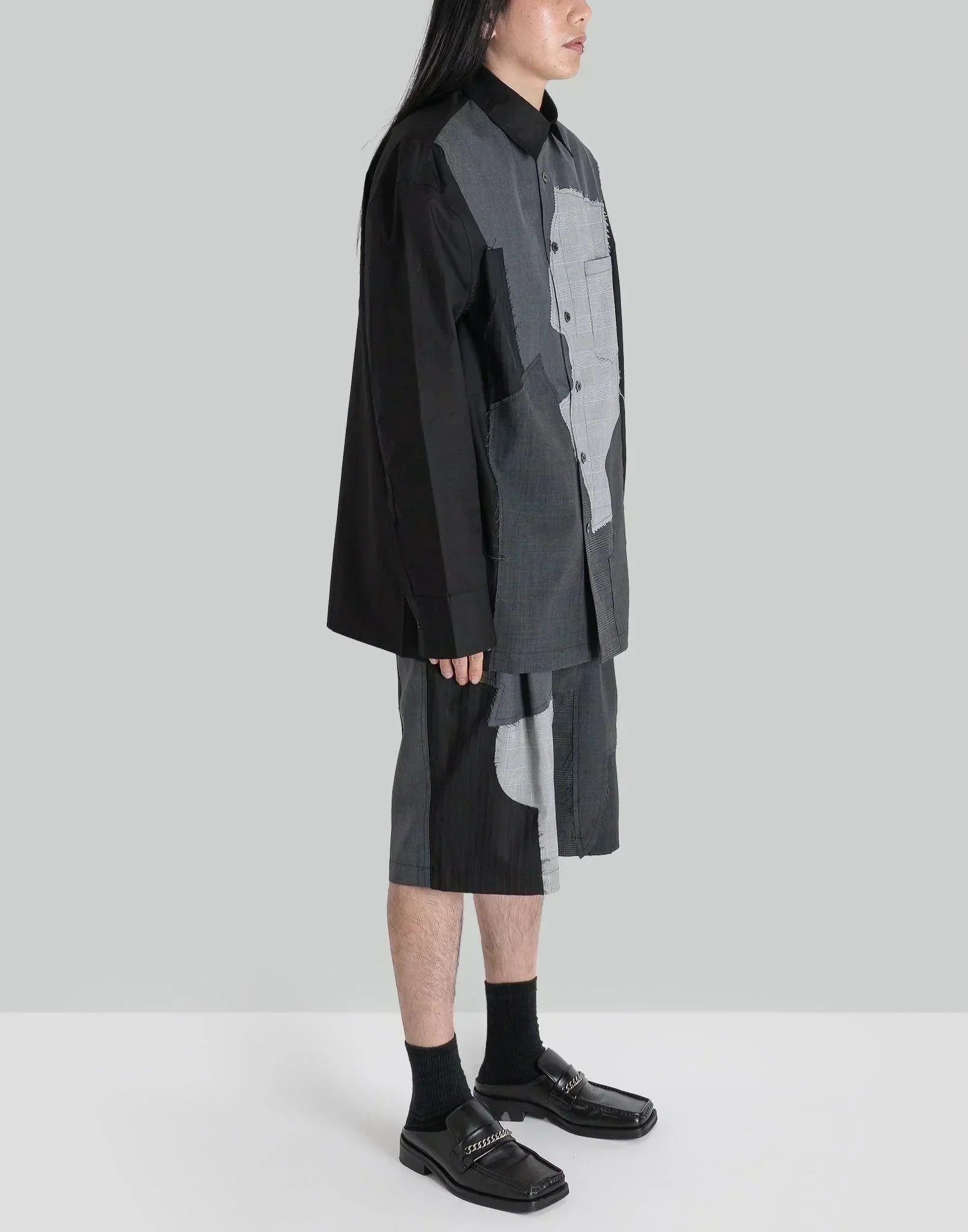 FENG CHEN WANG - WOOLEN STITCHING SHIRT - 082plus
