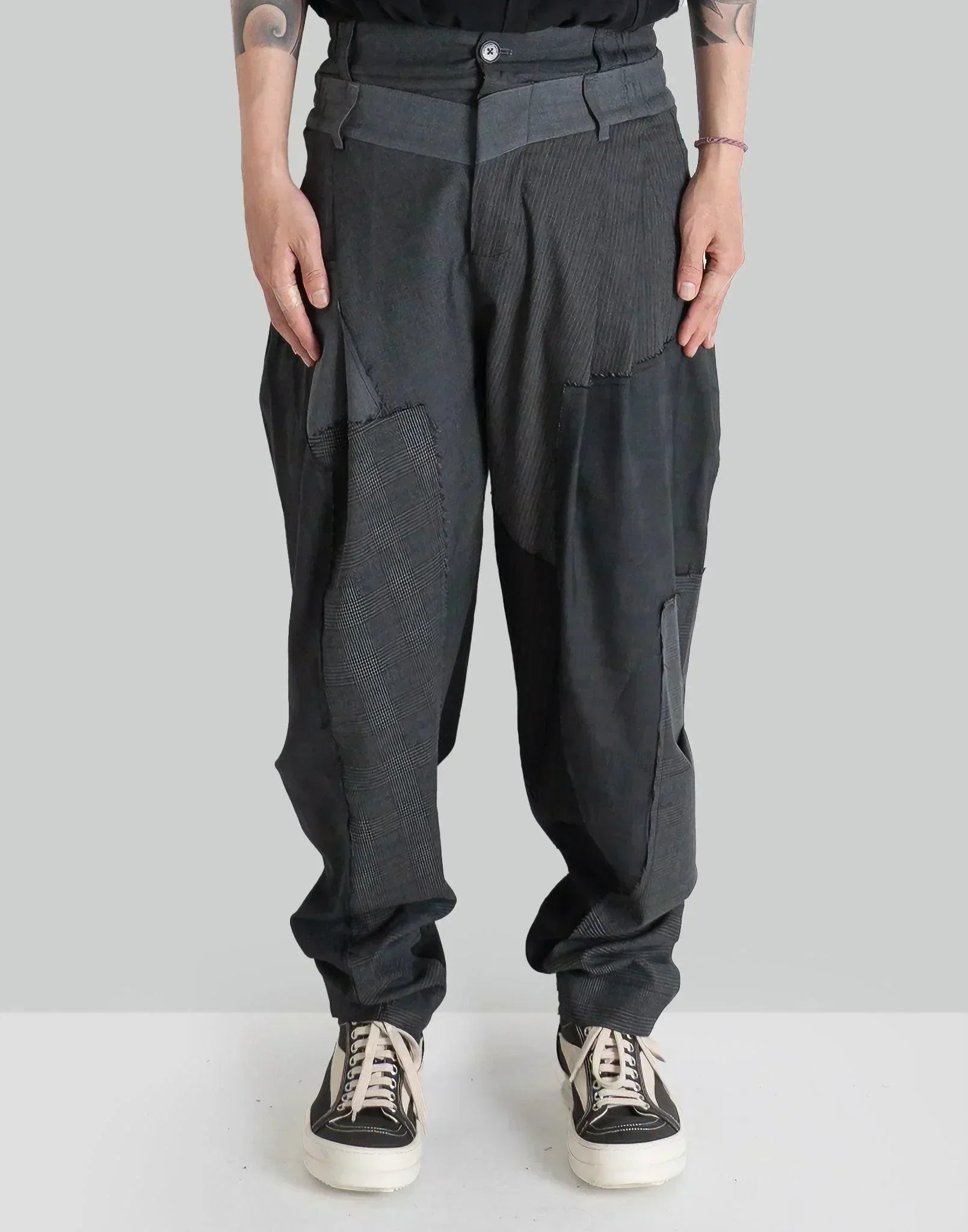 FENG CHEN WANG - WOOLEN STITCHING TROUSERS - 082plus