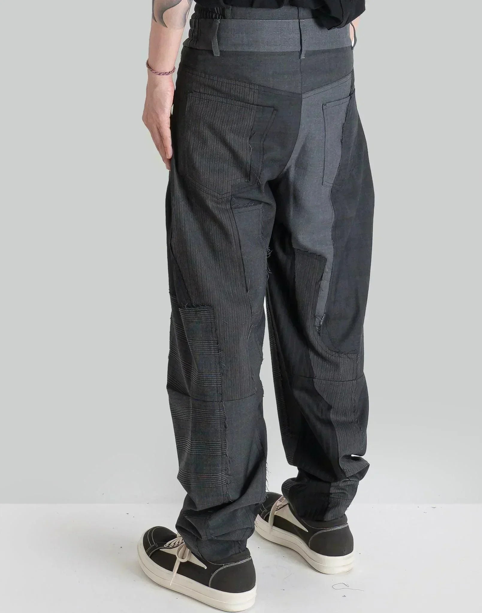 FENG CHEN WANG - WOOLEN STITCHING TROUSERS - 082plus