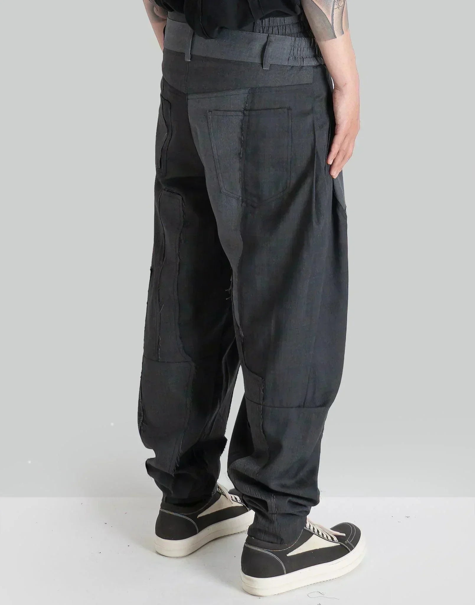 FENG CHEN WANG - WOOLEN STITCHING TROUSERS - 082plus