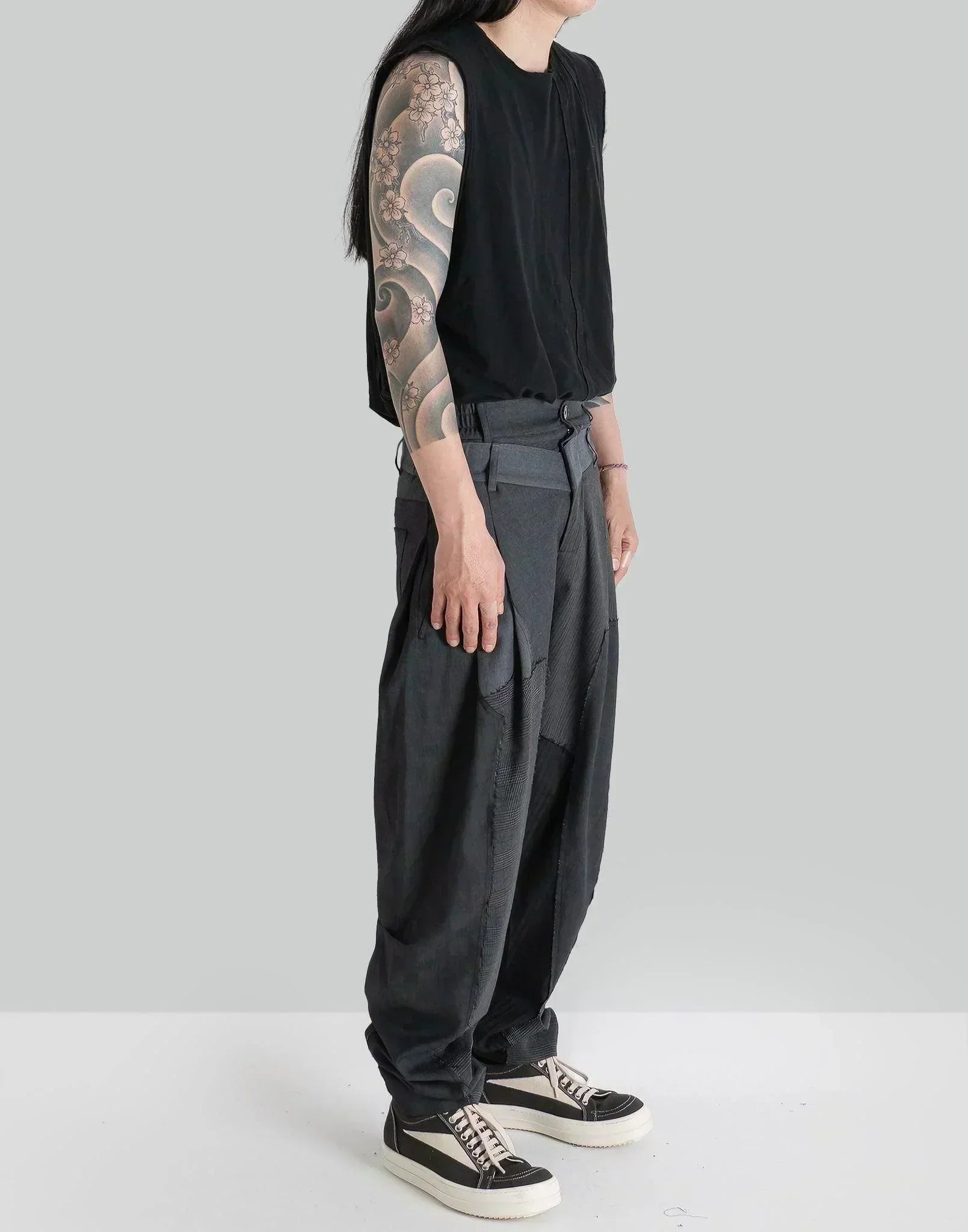 FENG CHEN WANG - WOOLEN STITCHING TROUSERS - 082plus