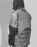 HAMCUS - DF PANEL ZIP-UP HOODIE - 082plus