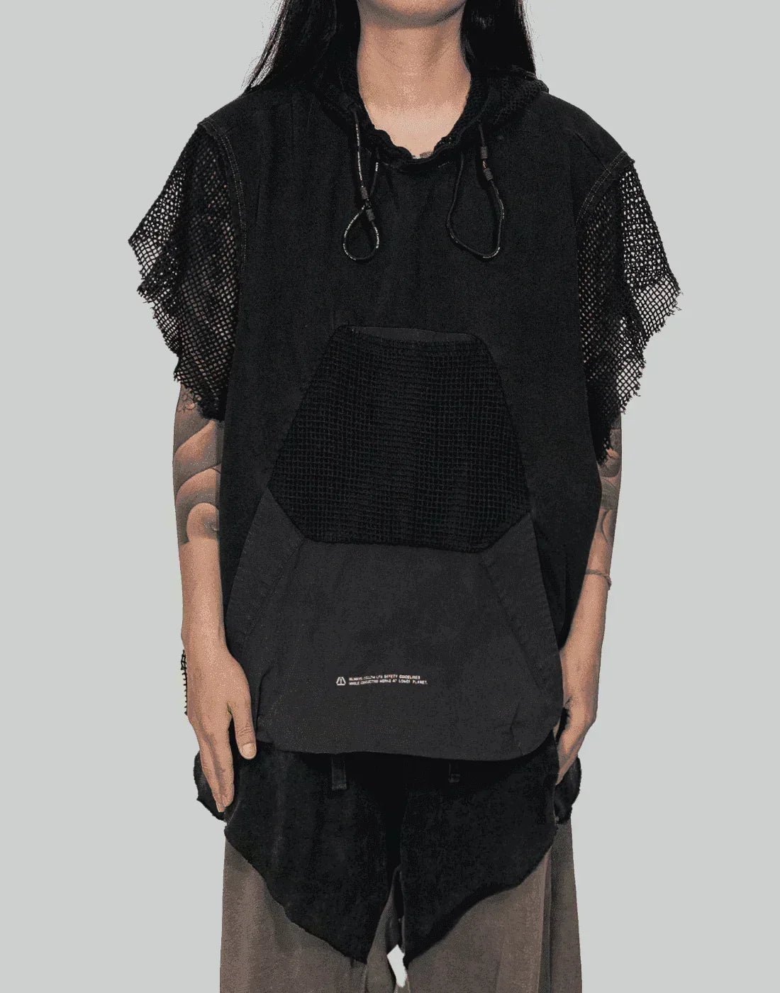 HAMCUS - EDGE VAGRANT / MESH HOODED PULLOVER - 082plus