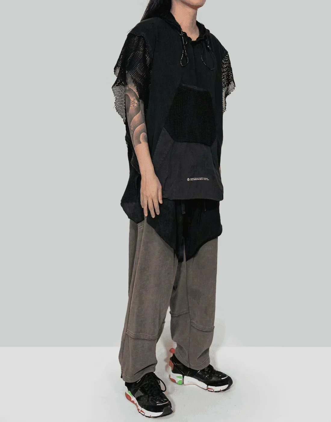 HAMCUS - EDGE VAGRANT / MESH HOODED PULLOVER - 082plus