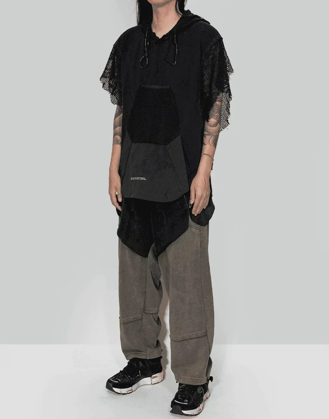 HAMCUS - EDGE VAGRANT / MESH HOODED PULLOVER - 082plus