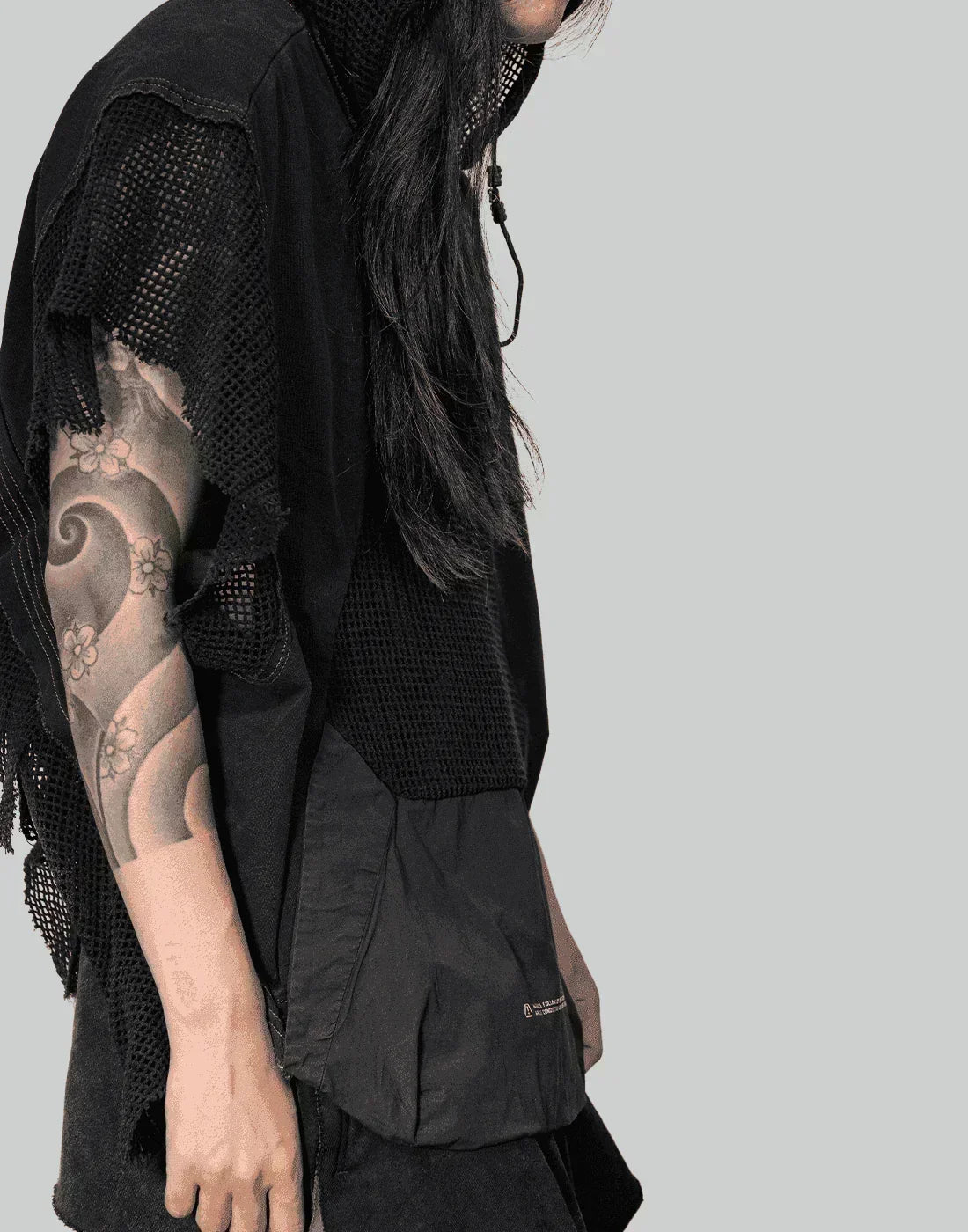 HAMCUS - EDGE VAGRANT / MESH HOODED PULLOVER - 082plus