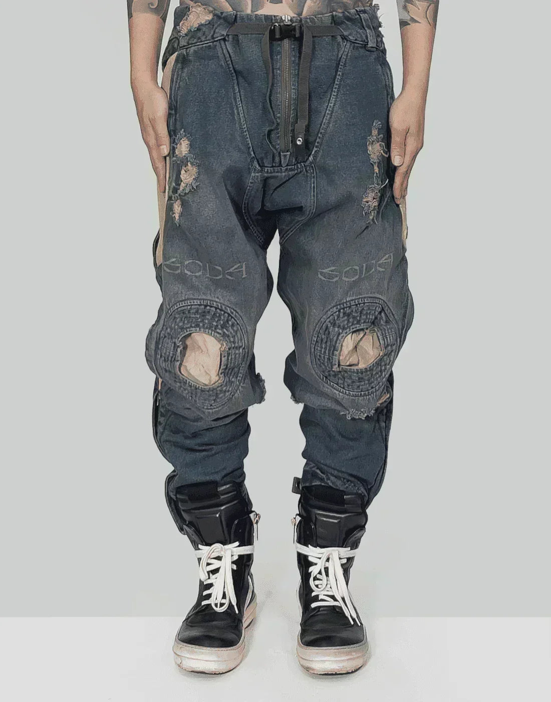 HAMCUS - EX-SODA / MPG GEO PANEL JEANS - 082plus