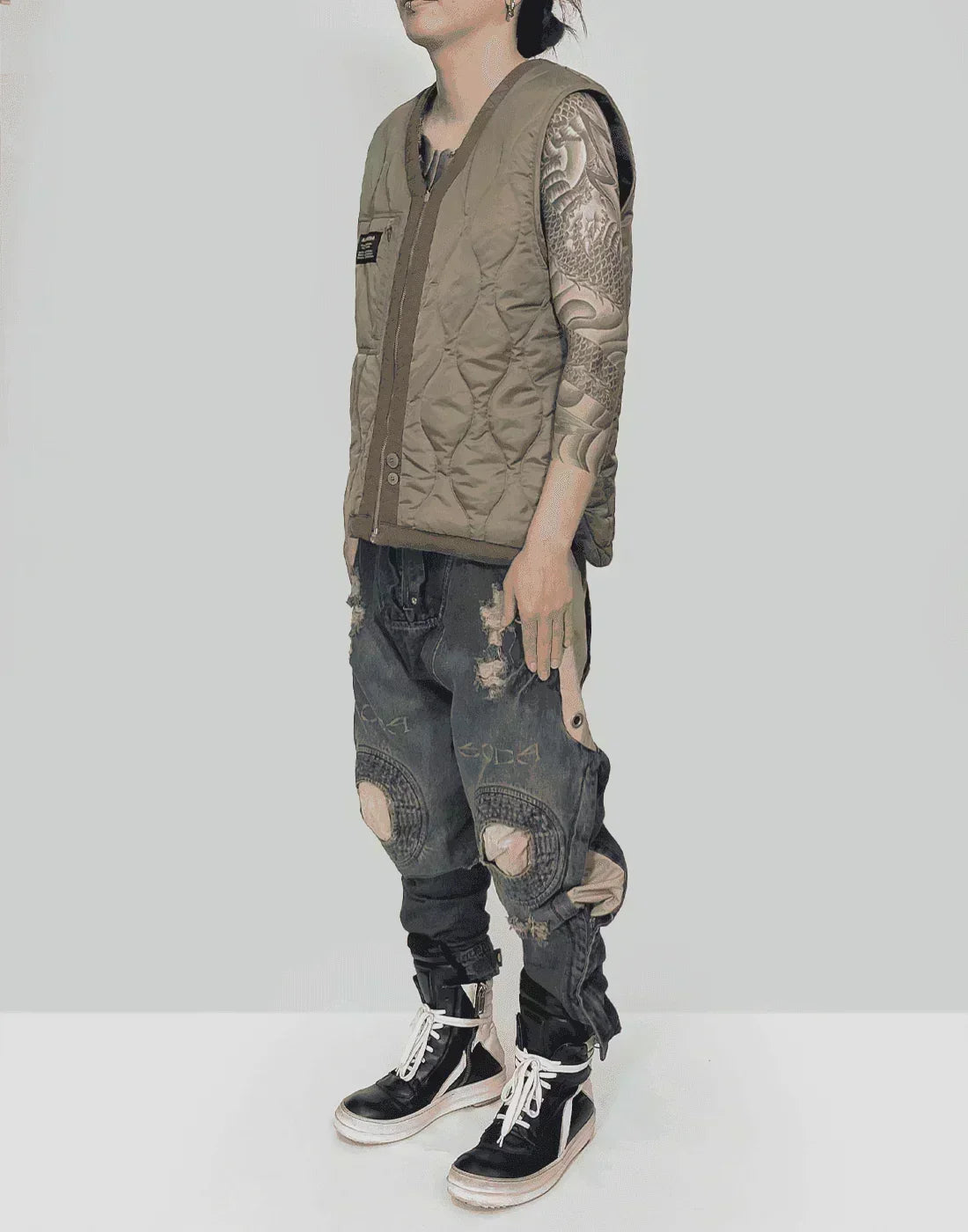 HAMCUS - EX-SODA / MPG GEO PANEL JEANS - 082plus