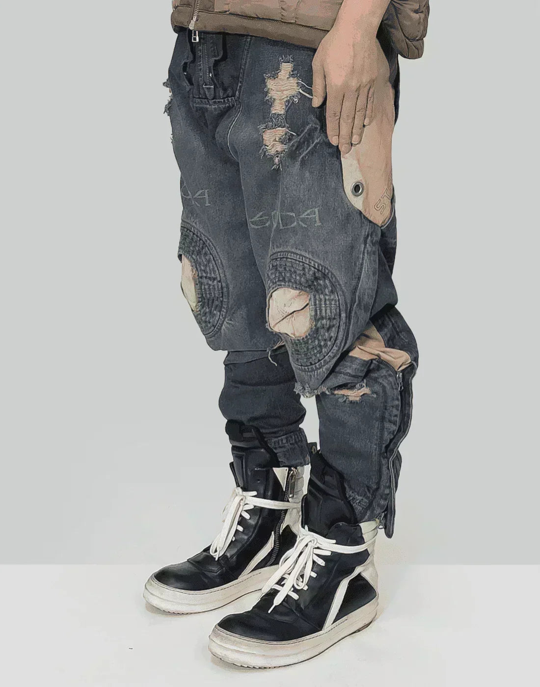 HAMCUS - EX-SODA / MPG GEO PANEL JEANS - 082plus