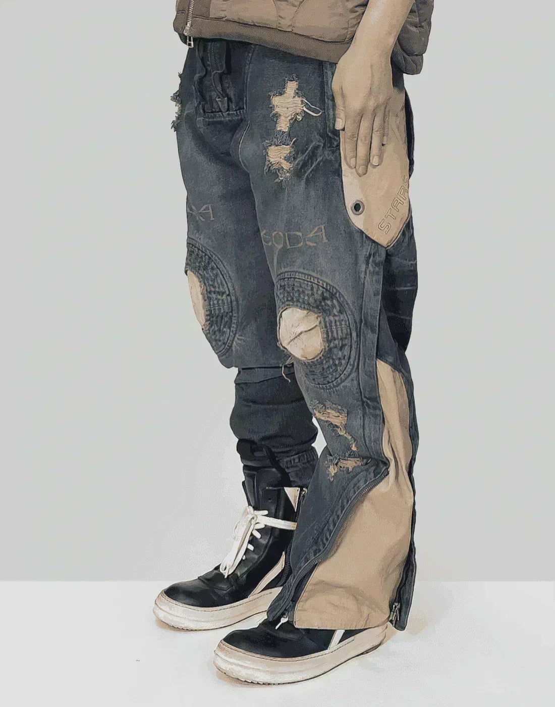 HAMCUS - EX-SODA / MPG GEO PANEL JEANS - 082plus