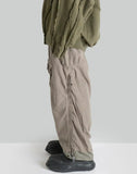 HAMCUS - LPU / RAW EDGE STITCHING EXPANDABLE CROPPED PANTS - 082plus
