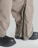 HAMCUS - LPU / RAW EDGE STITCHING EXPANDABLE CROPPED PANTS - 082plus