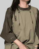 HAMCUS - MESH GP DRAWSTRING PULLOVER - 082plus