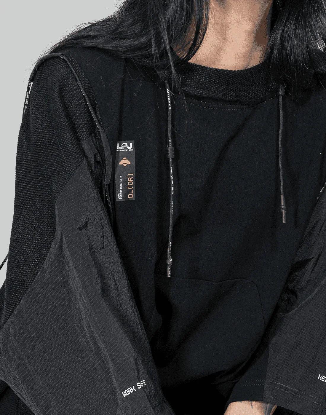 HAMCUS - MESH GP DRAWSTRING PULLOVER - 082plus