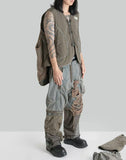 HAMCUS - OT / WASTELAND WALKER CONVERTIBLE DENIM JACKET - 082plus