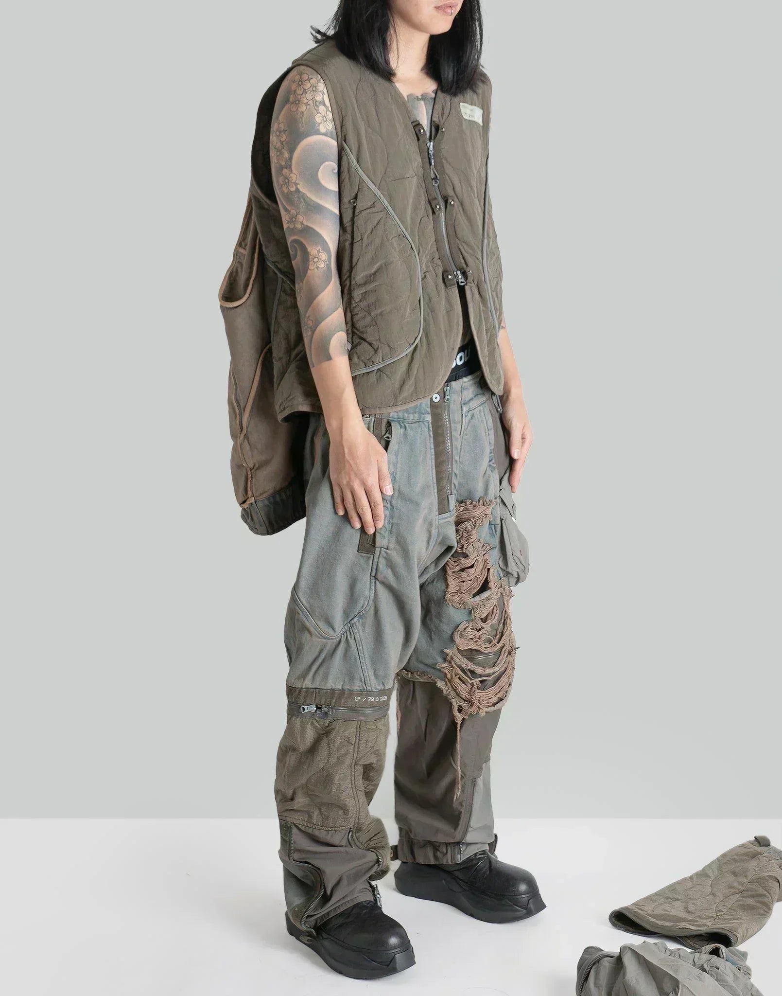 HAMCUS - OT / WASTELAND WALKER CONVERTIBLE DENIM JACKET - 082plus