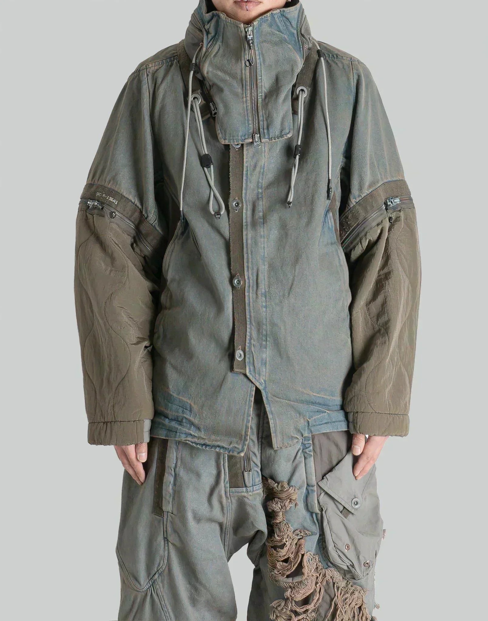 HAMCUS - OT / WASTELAND WALKER CONVERTIBLE DENIM JACKET - 082plus