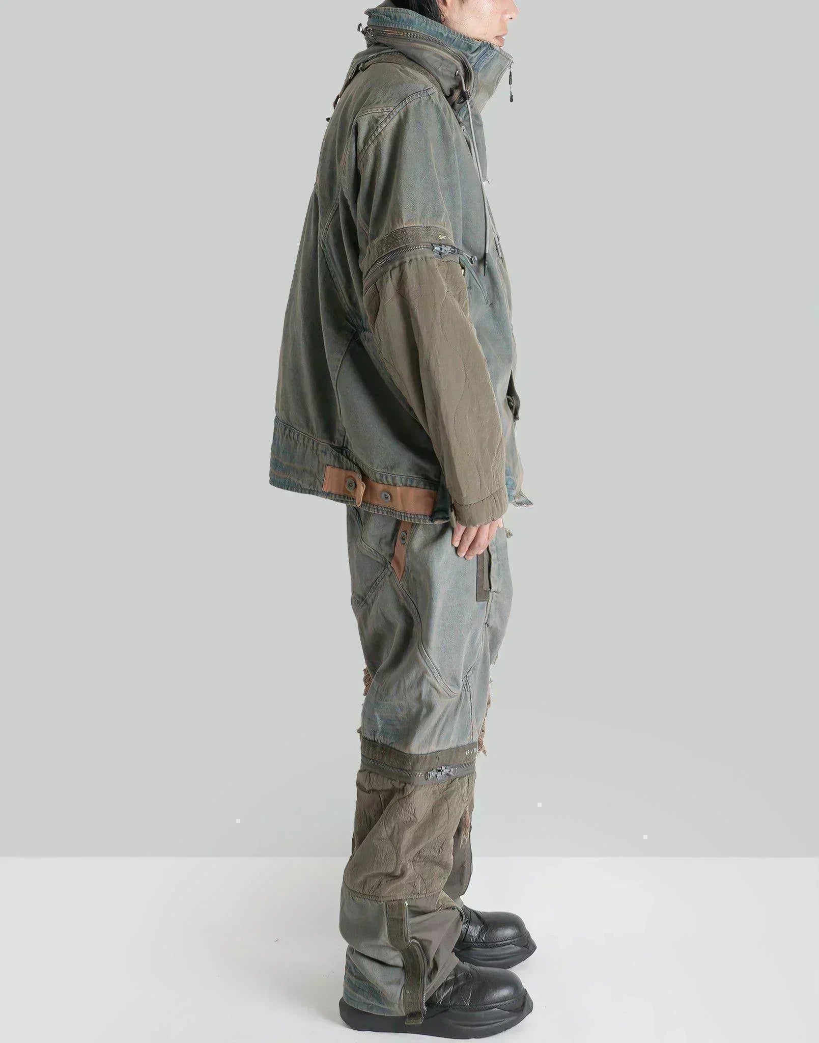 HAMCUS - OT / WASTELAND WALKER CONVERTIBLE DENIM JACKET - 082plus