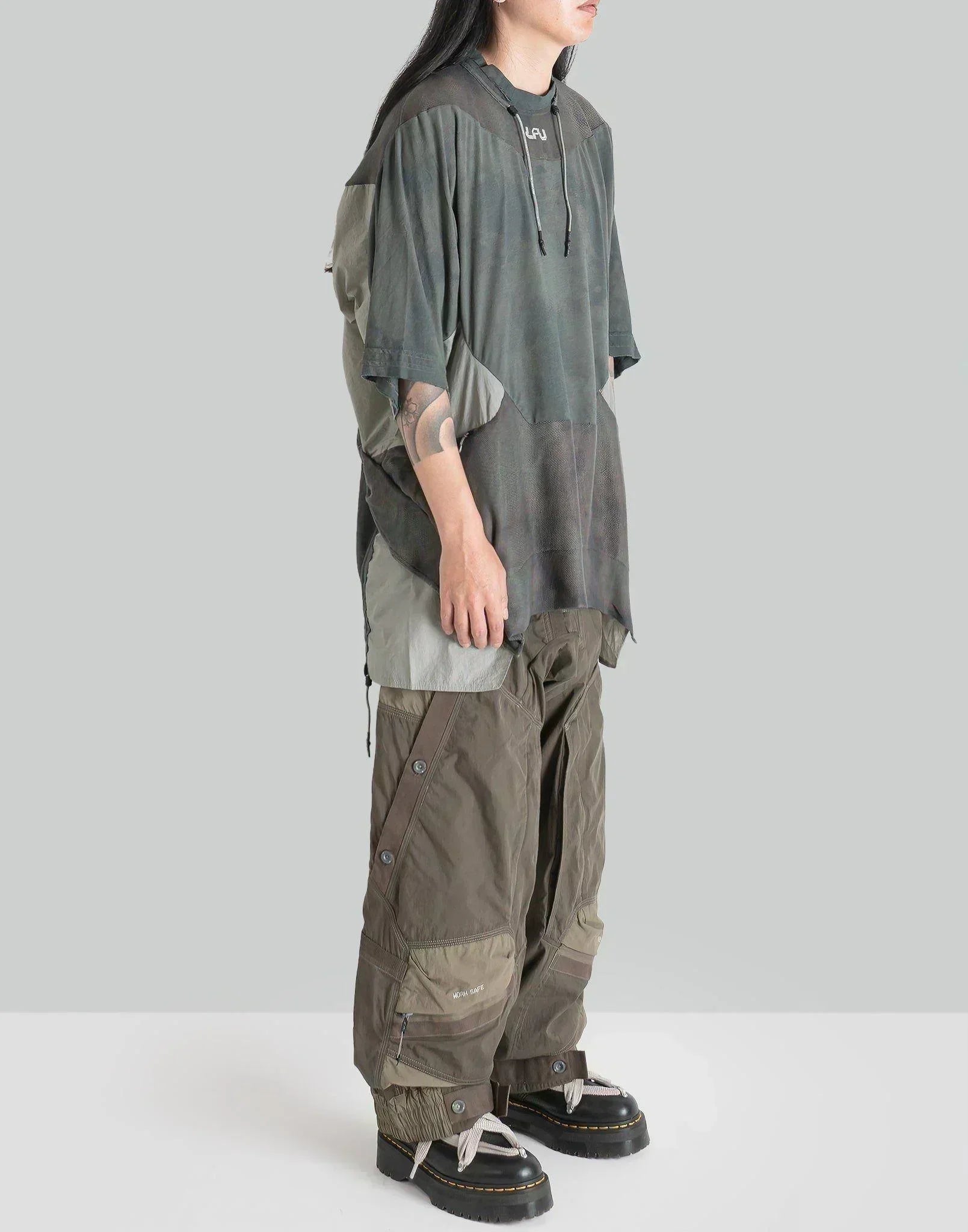 HAMCUS - Rustic Mesh-Perforated Workshirt - 082plus