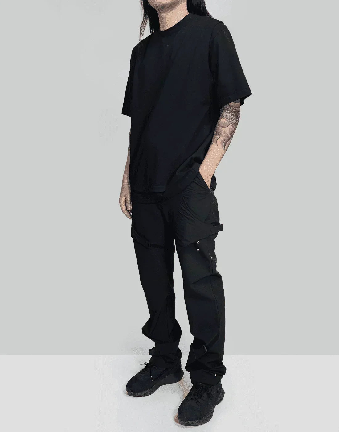 HELIOT EMIL - ANAMORPHIC CARGO PANTS - 082plus