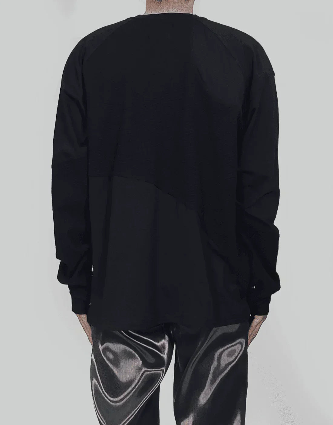 HELIOT EMIL - CONTRAST FABRIC L/S SHIRT - 082plus