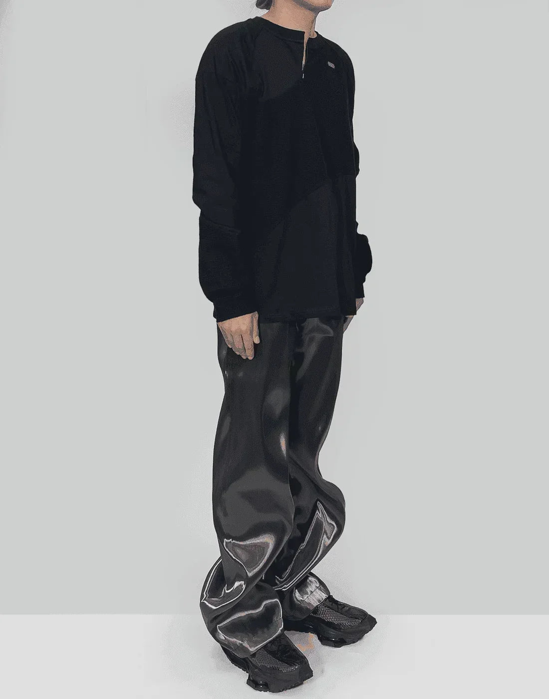 HELIOT EMIL - CONTRAST FABRIC L/S SHIRT - 082plus